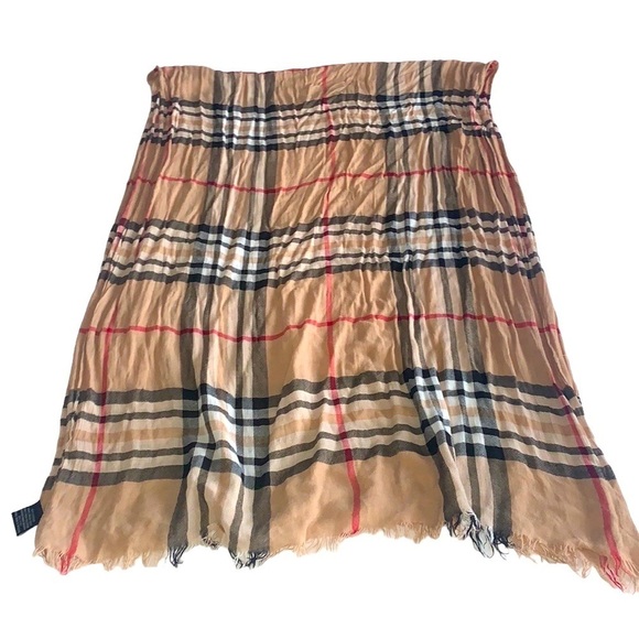 PLAID GAUZE SCARF - Picture 4 of 5